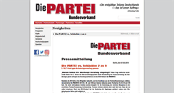 Desktop Screenshot of die-partei.de