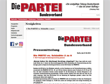 Tablet Screenshot of die-partei.de